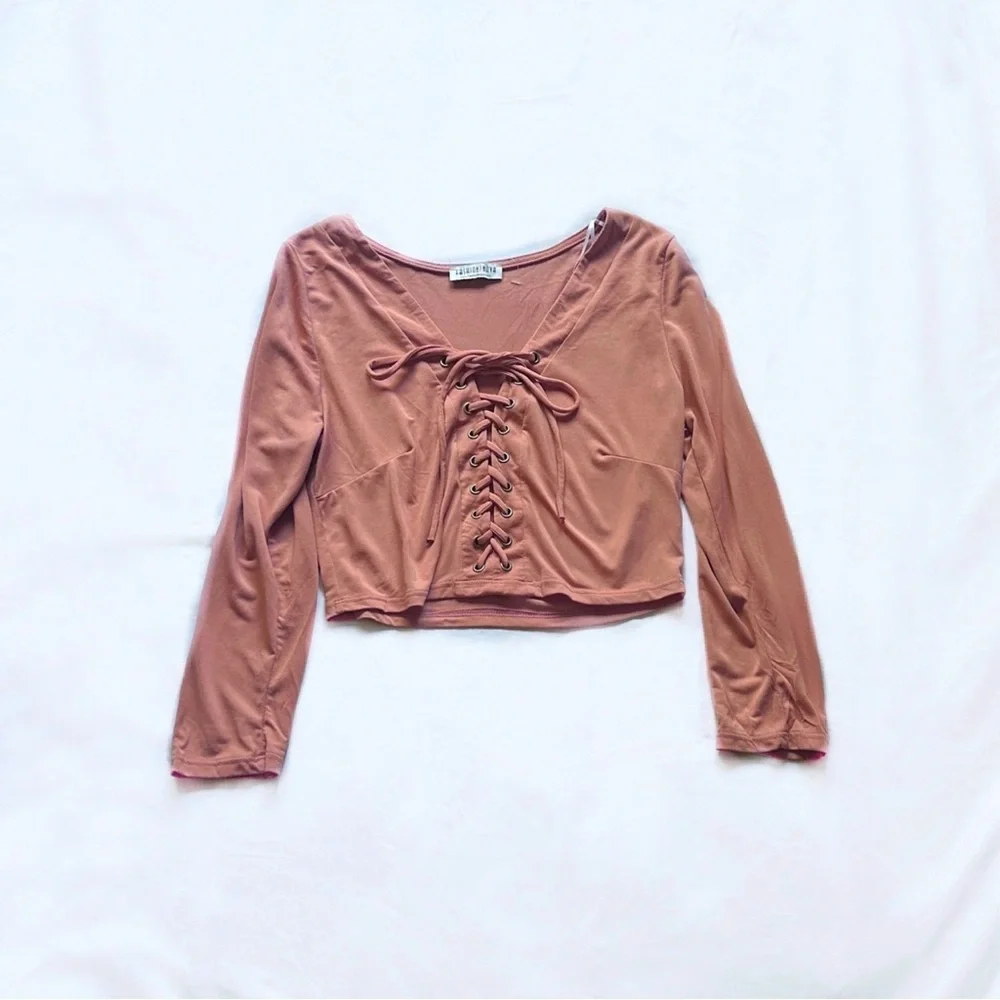 3 for $25 ⋆ fashion nova ⋆ lace up top